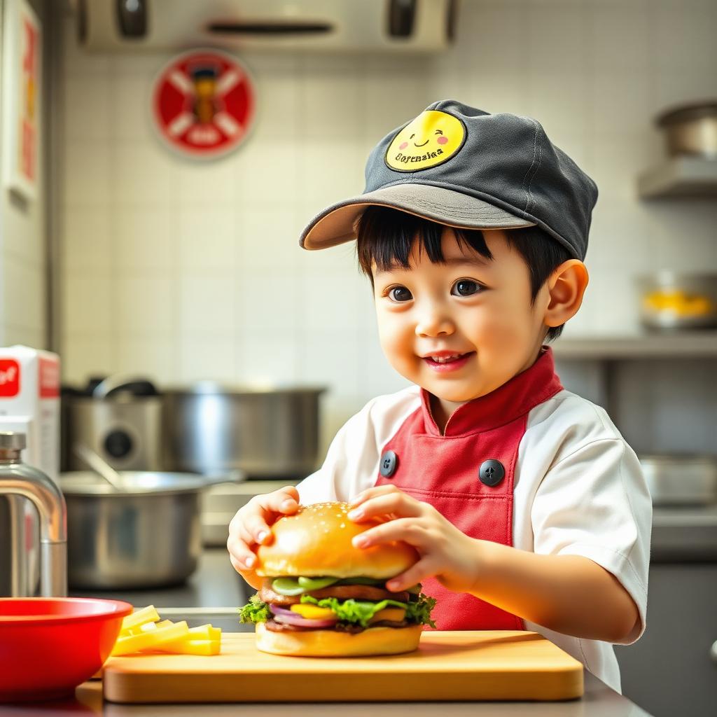 ちびっこバーガーショップ体験